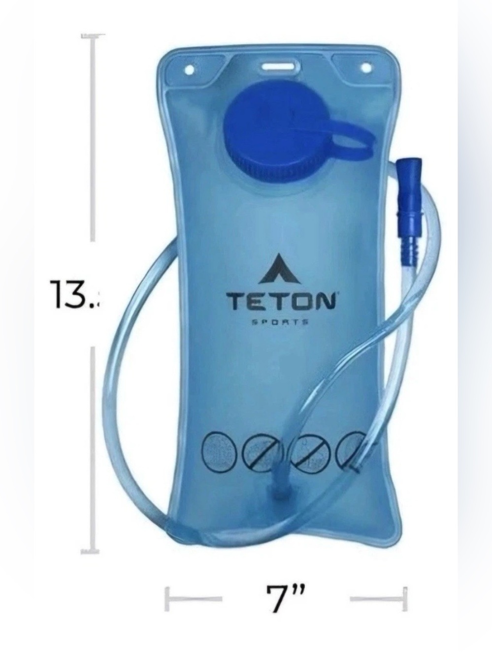 🆕 TETON Sports 2 Liter Hydration Bladder  #2601 NEW Backpack/Hiking Water Gear - Picture 3 of 3